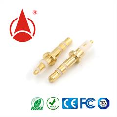 P25345196G-WH，2.5立體聲4.5盤19.6長白膠鍍金，耳機插頭，DC插頭，
